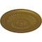 Ekena Millwork Temple Ceiling Medallion (Fits Canopies up to 9 1/4"), Hand-Painted Gold, 24"OD x 1 5/8"P CM24TEGLS - alternate 2